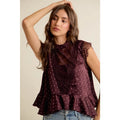 Polka Dot Lace Tank