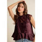 Polka Dot Lace Tank