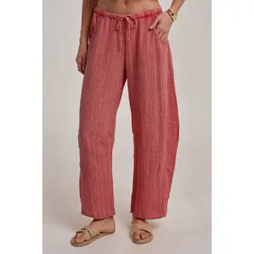 Gauze Cami & Barrel Pants Set