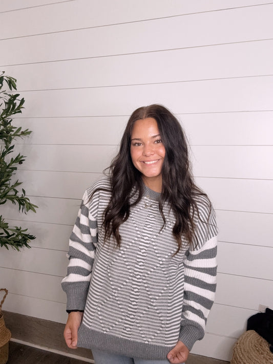 Striped Patchwork Sweater