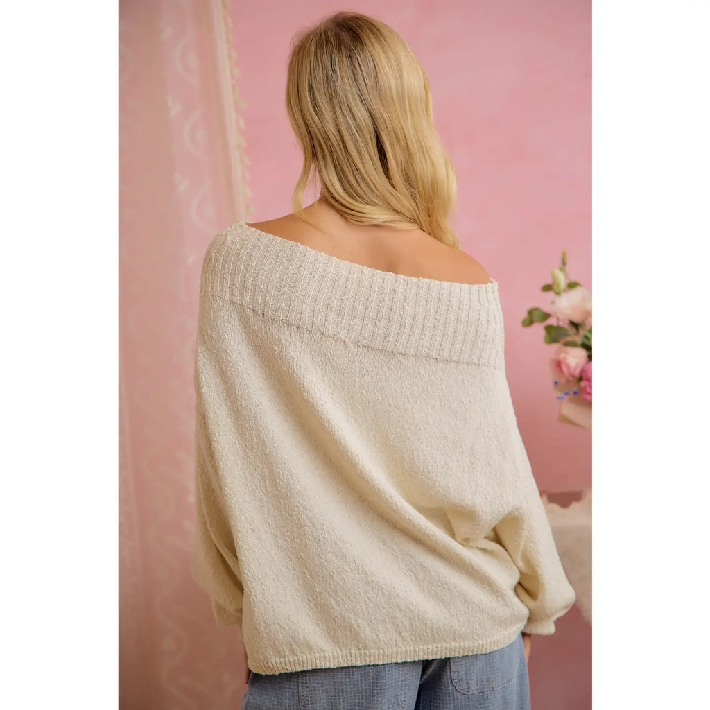 Off-Shoulder Sweater