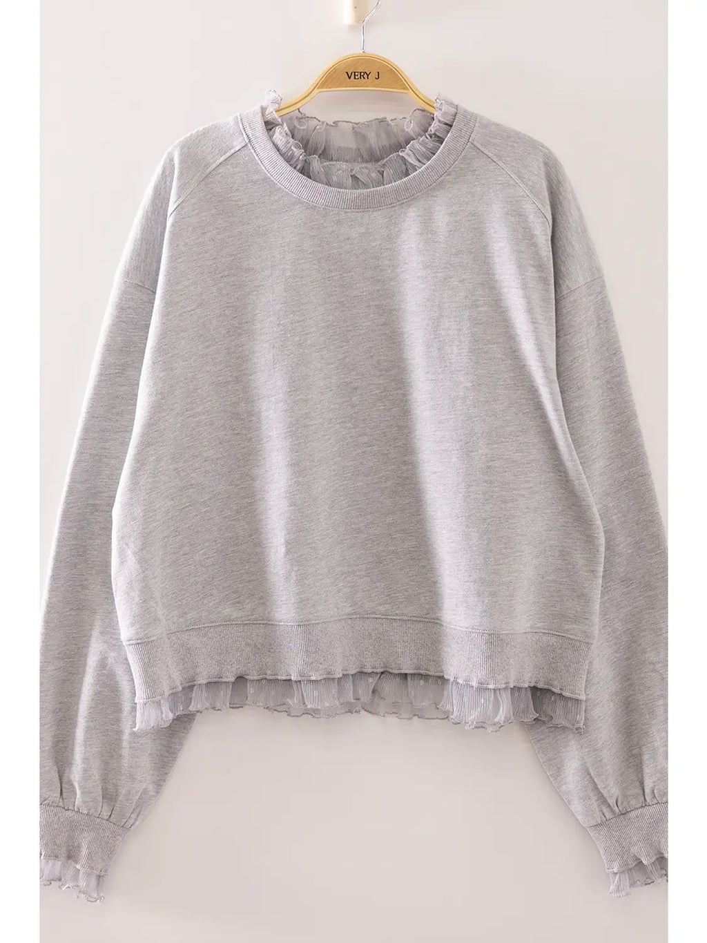 Lace Layered Sweatshirt