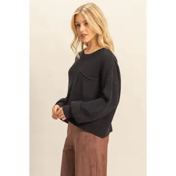 Pocket Crewneck Sweater