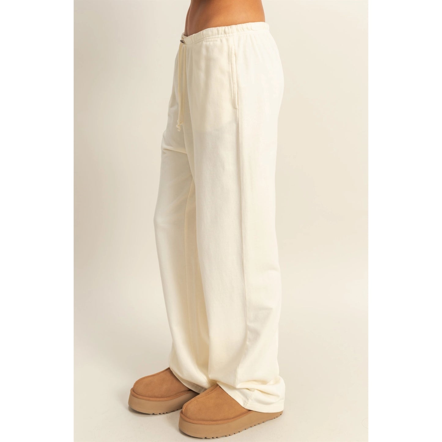 High-Waist Drawstring Pants