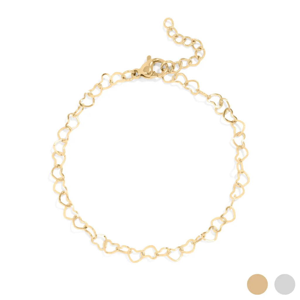 Heart Chain Bracelet