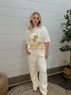 High-Waist Drawstring Pants
