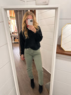 KanCan - High Rise 90s Olive Jeans