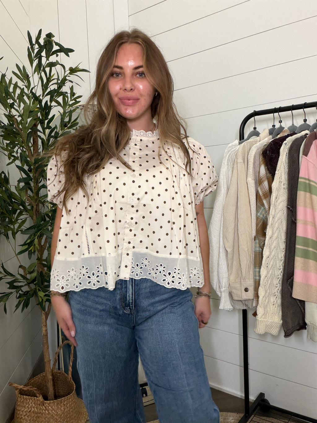 Polka Dot Blouse