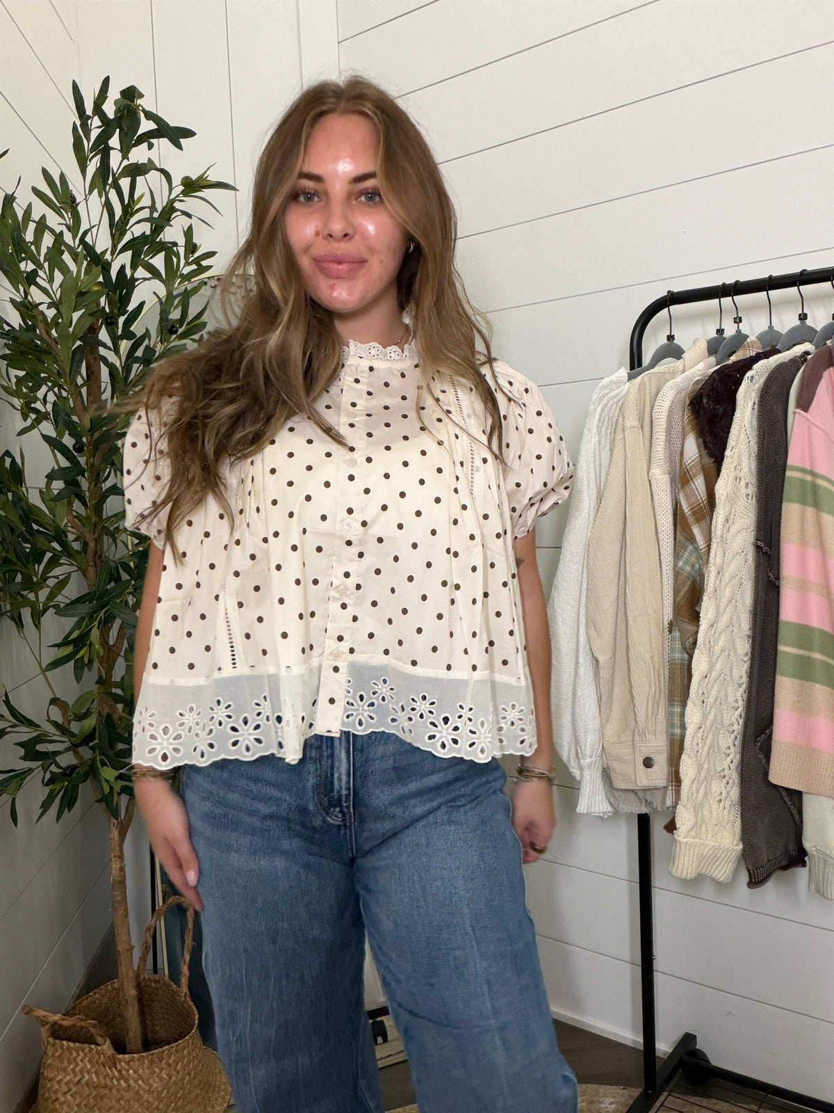 Polka Dot Blouse