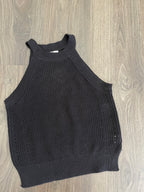Black Knit Halter