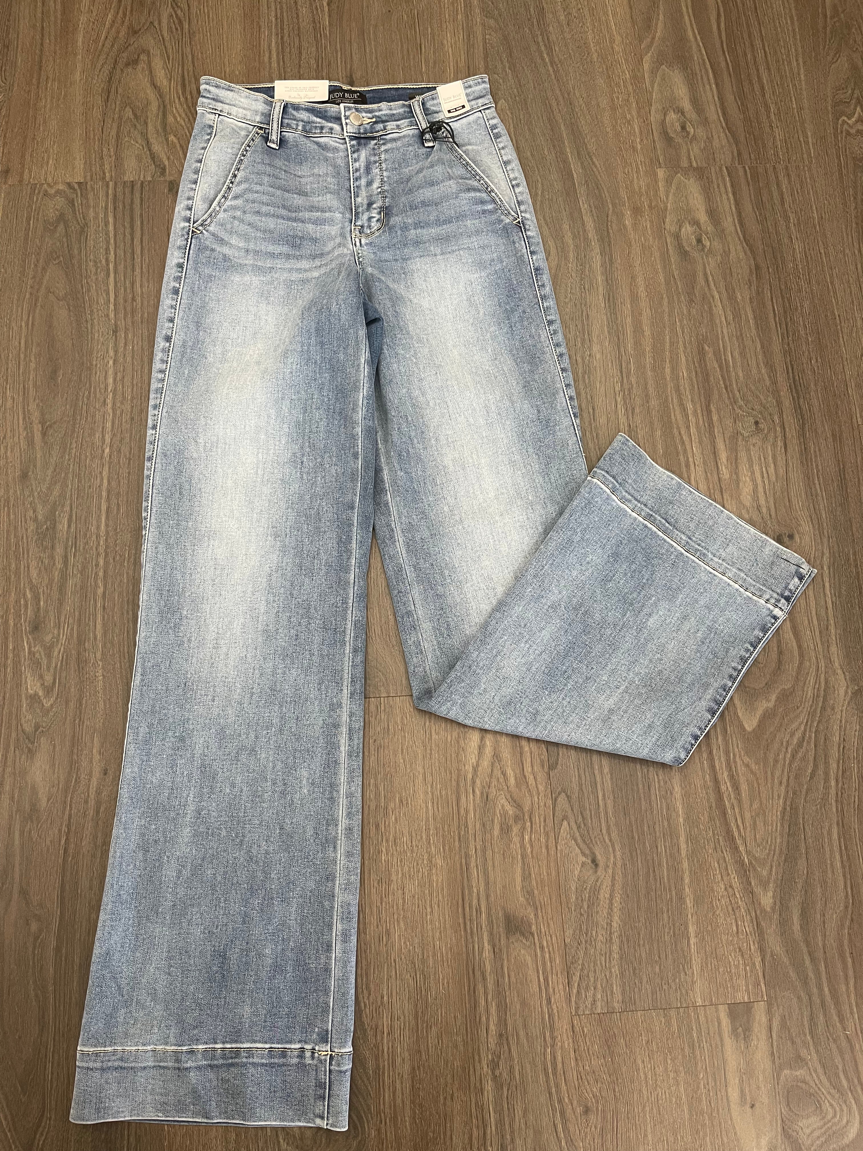 JudyBlue Mid-Rise Wide-Leg