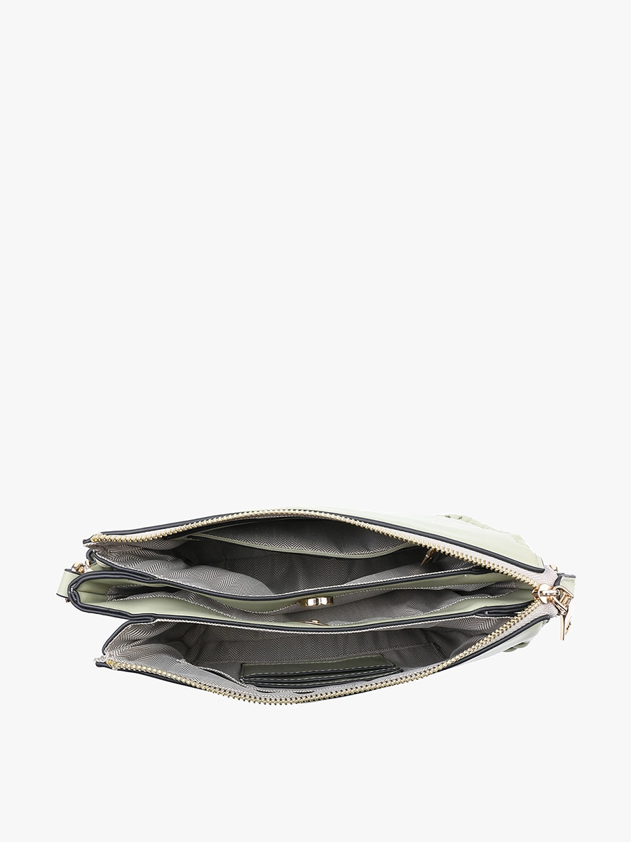 Jen & Co : Judith Whipstitch Trim Shoulder Bag