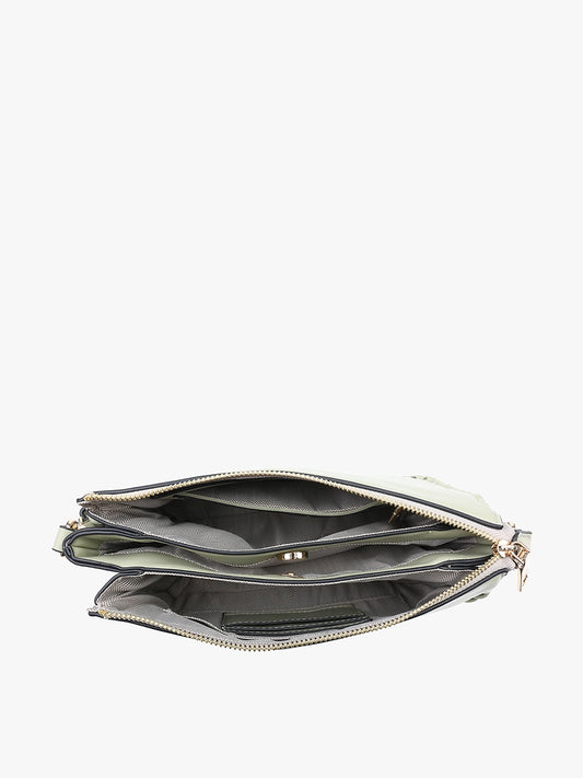 Jen & Co : Judith Whipstitch Trim Shoulder Bag