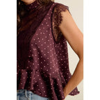 Polka Dot Lace Tank