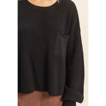 Pocket Crewneck Sweater