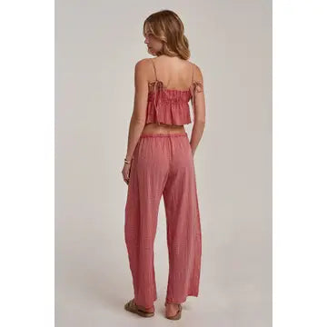 Gauze Cami & Barrel Pants Set