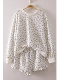 Floral Print Crewneck & Shorts Set