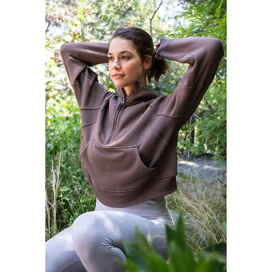 Rae Mode Cropped Quarter Zip