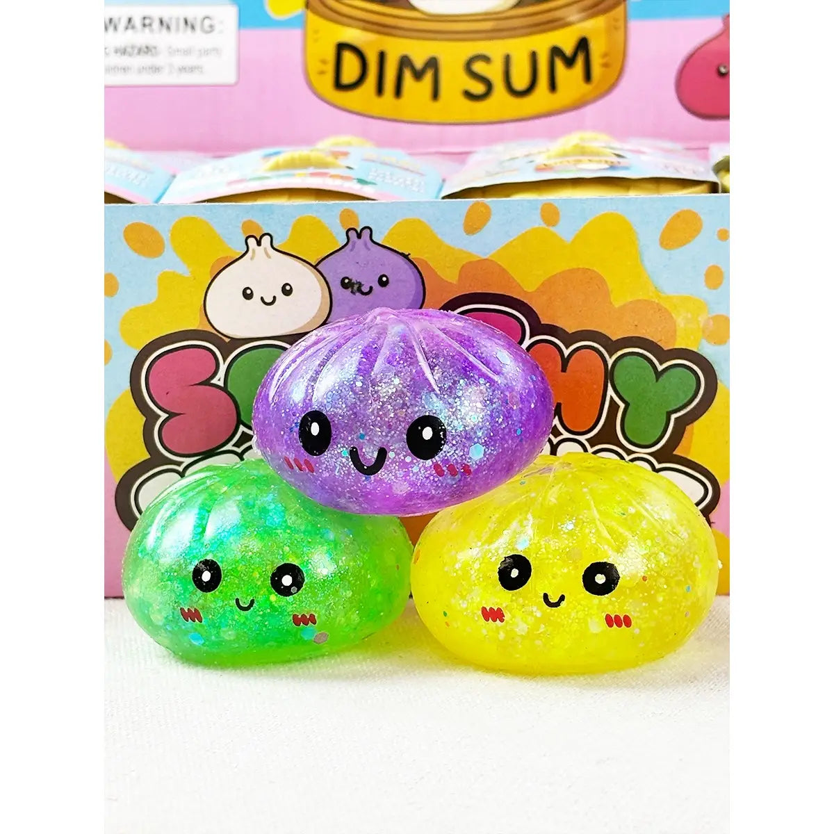 Mini Glitter Dumpling Squishy