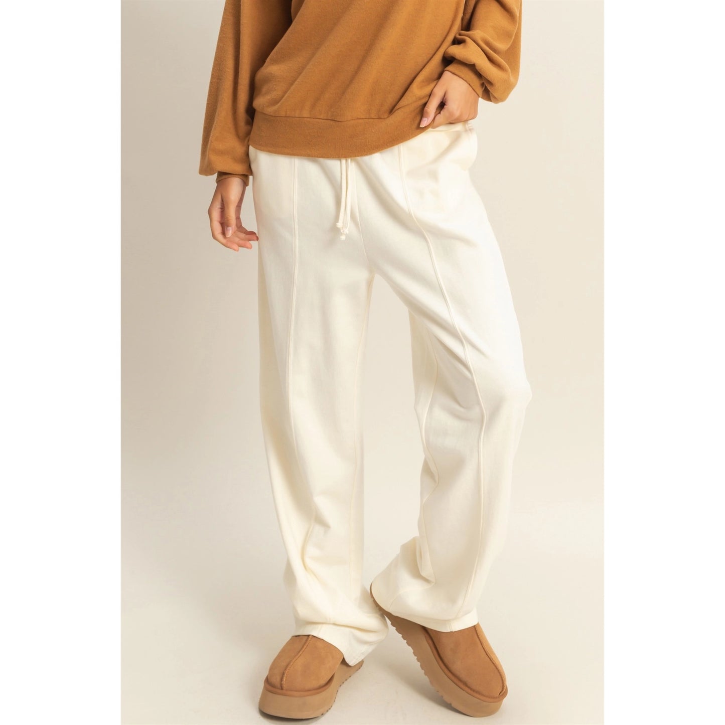 High-Waist Drawstring Pants