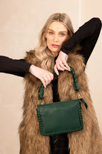 Jen & Co : Judith Whipstitch Trim Shoulder Bag