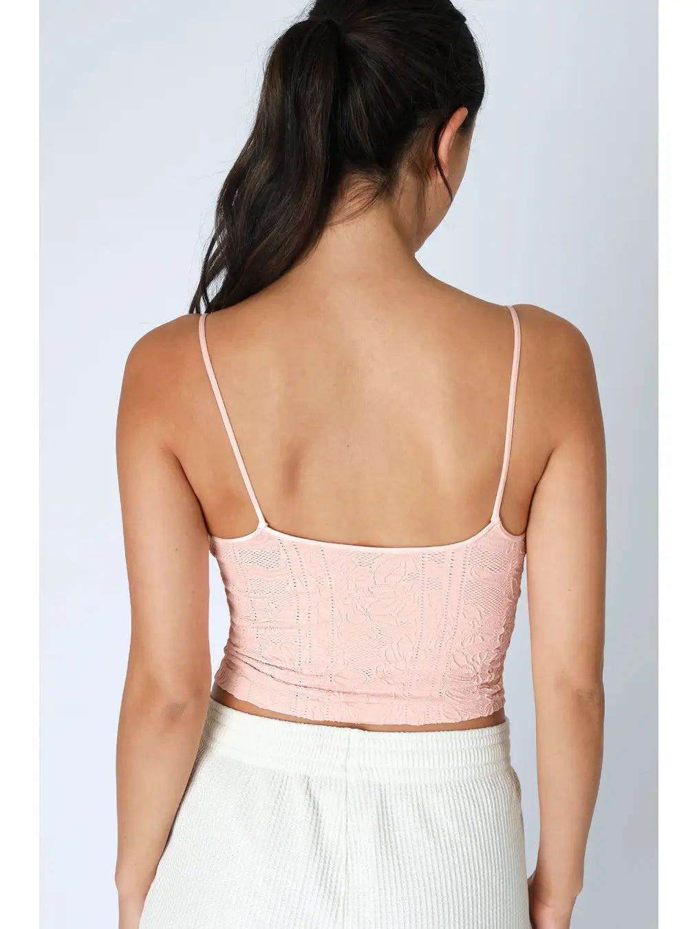 NikiBiki  Double Lace Trim Cami