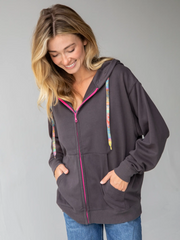 Natural Life - Applique Zip-Up