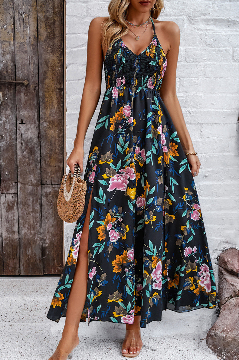 Halter Front Maxi Dress