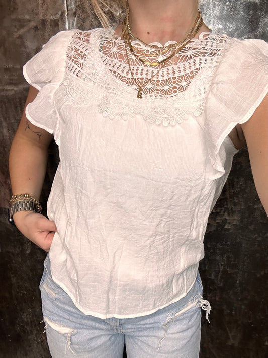Crochet Detail Blouse