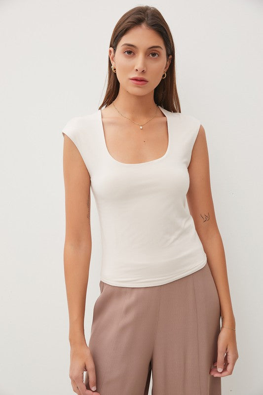 Basic Cap Sleeve Top