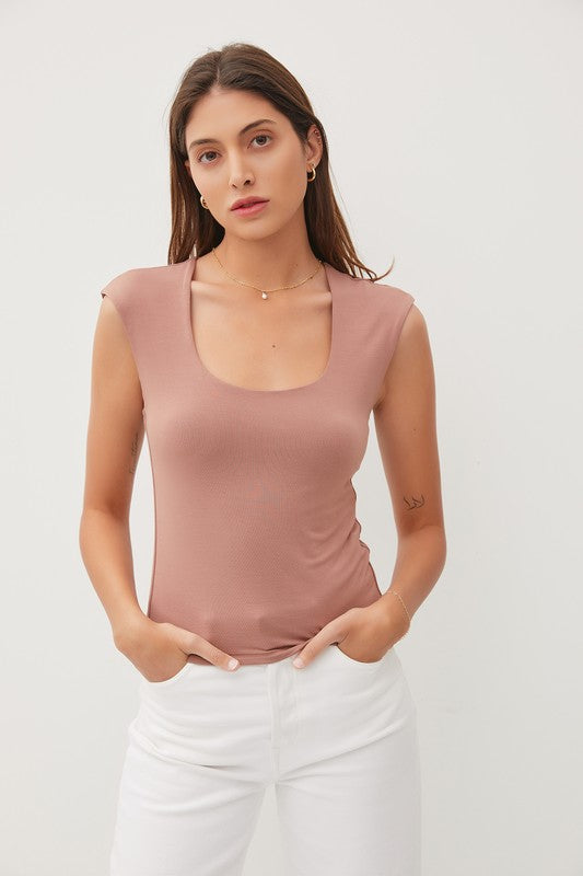 Basic Cap Sleeve Top
