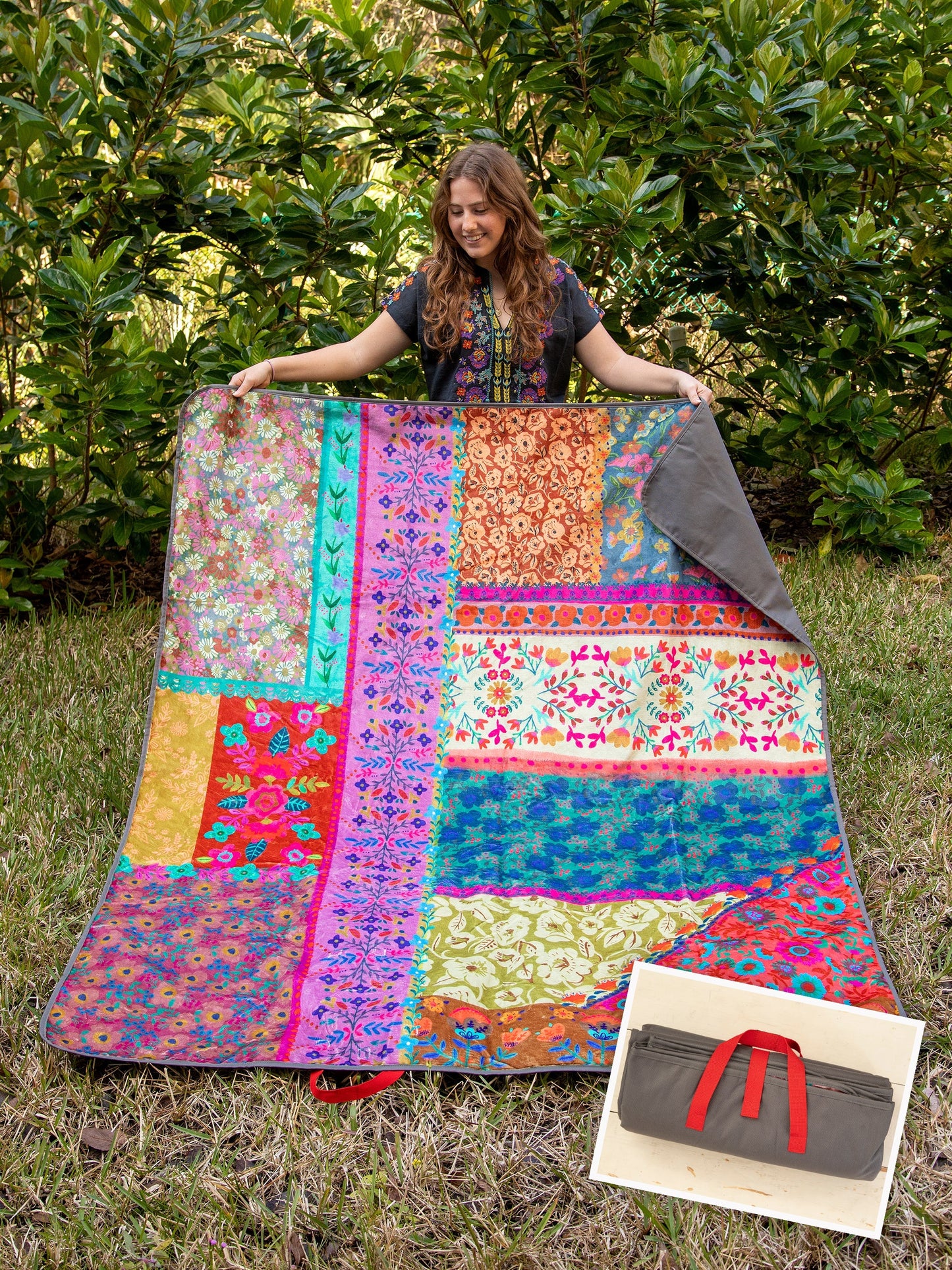 Natural Life - XL Picnic Blanket - Patchwork