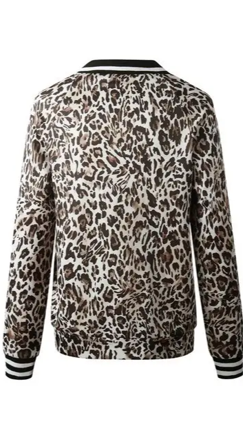 Leopard Bomber Jacket