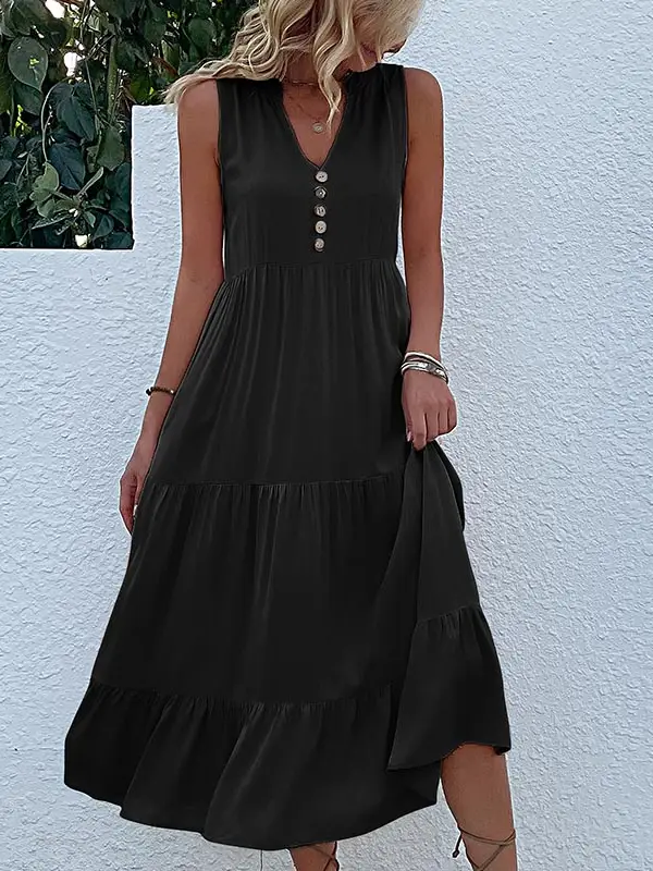 Tiered Midi Dress