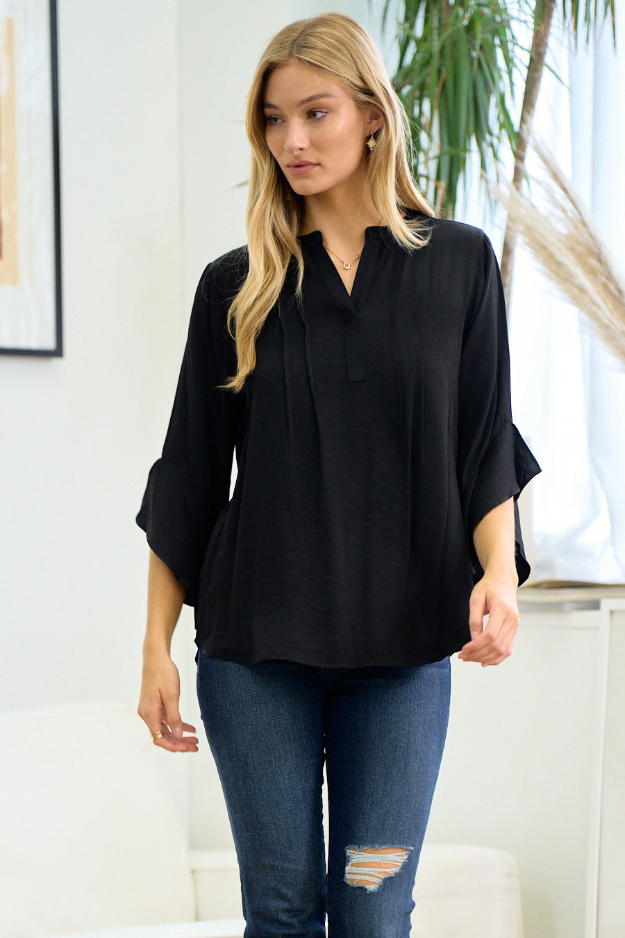 Open Sleeve Blouse