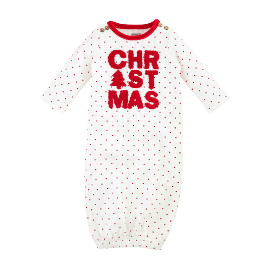MudPie 1st Christmas Gown Set