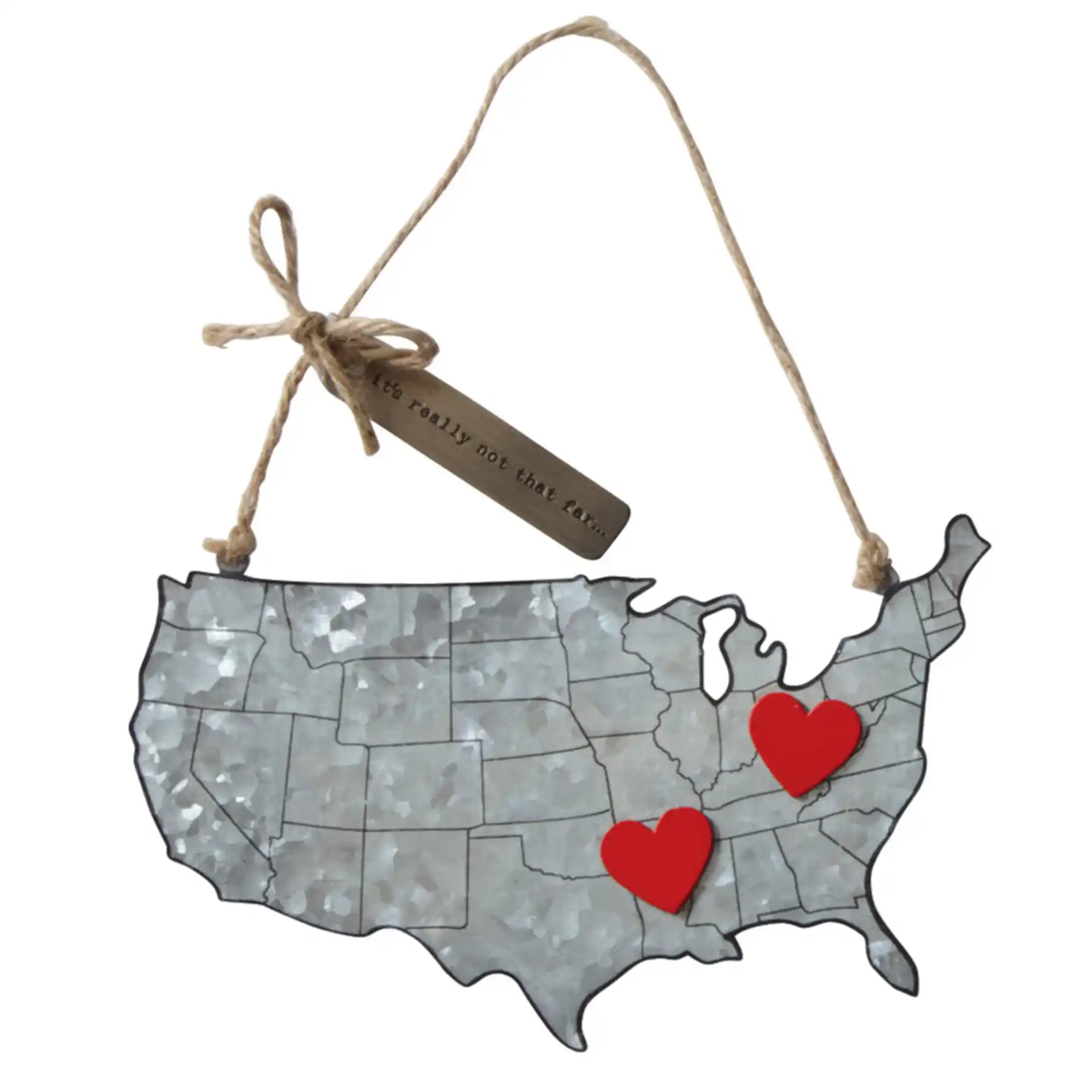 MudPie - State Tin Ornaments