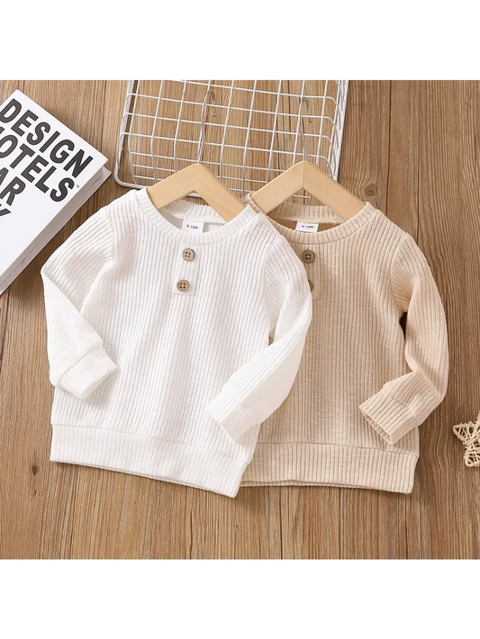 Unisex Ribbed Long Sleeve Top