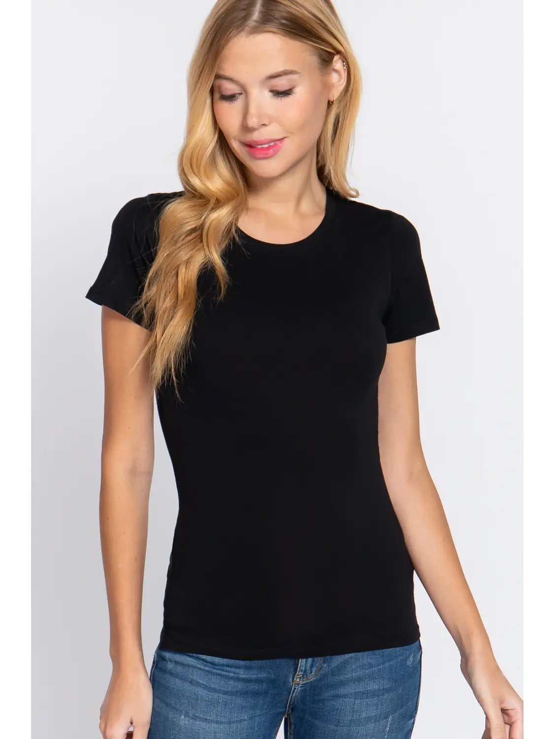 Crew Neck Basic Tee