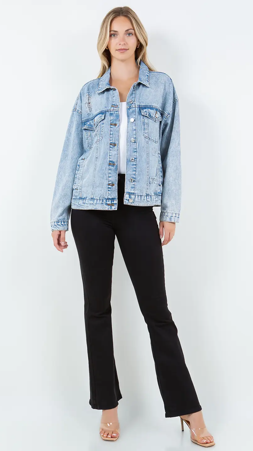 Relaxed Denim Jacket - Oversized