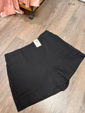 CURVY - Black Dress Shorts