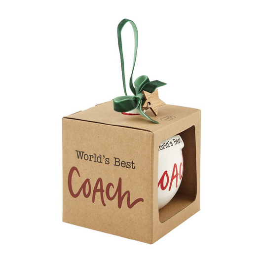 MudPie Best Coach Ornament
