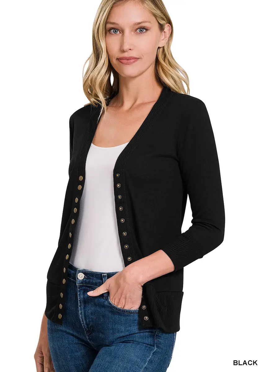 Snap Button Cardigan