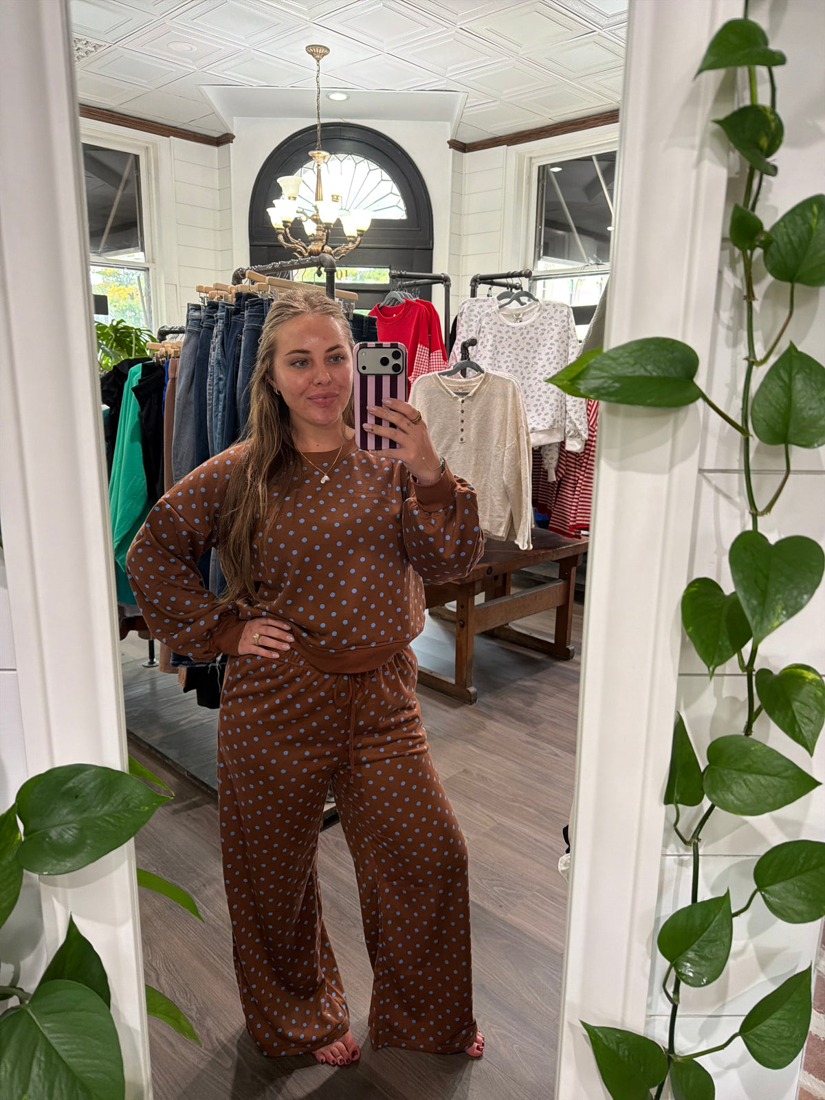 Polka Dot Sweat Set