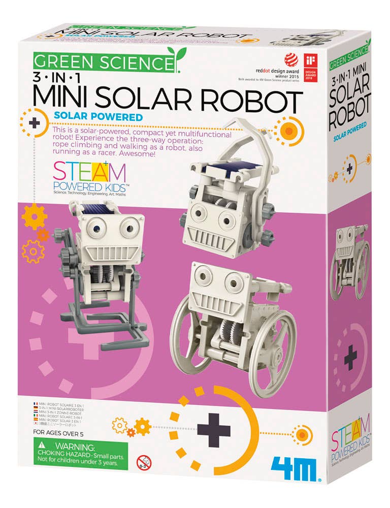 Mini Solar Robot 3 In 1 DIY STEM Science Project