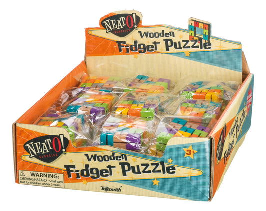 Toysmith - Neato! Wooden Fidget Puzzle