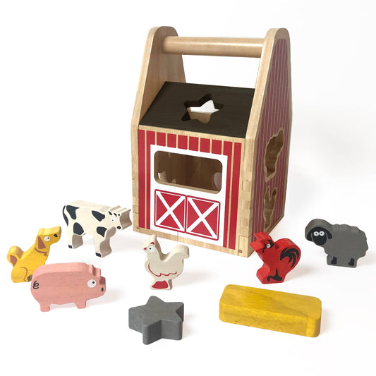 BeginAgain - Barnyard Shape Sorter