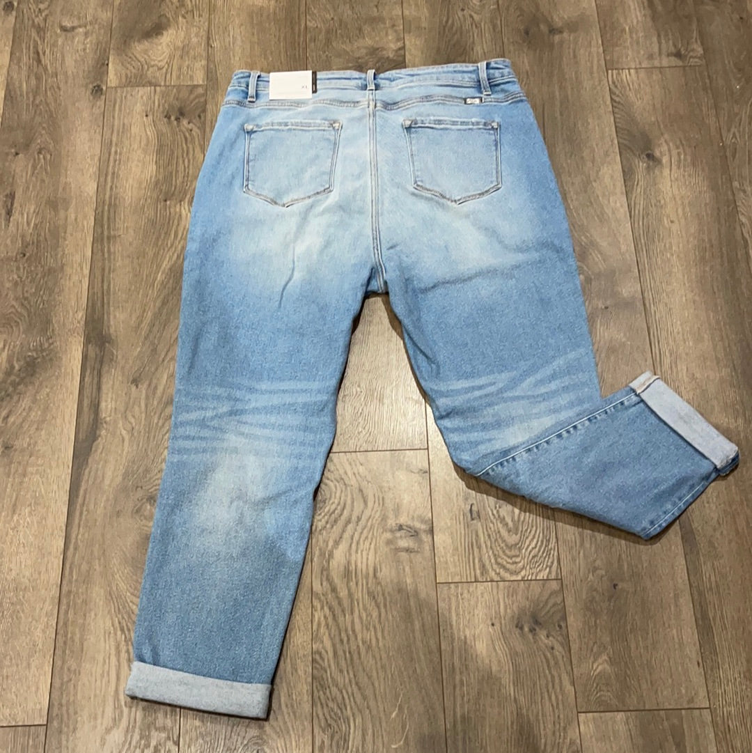 KanCan High Rise Cuffed Mom Jean