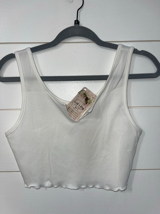 Ribbed Crop Tank