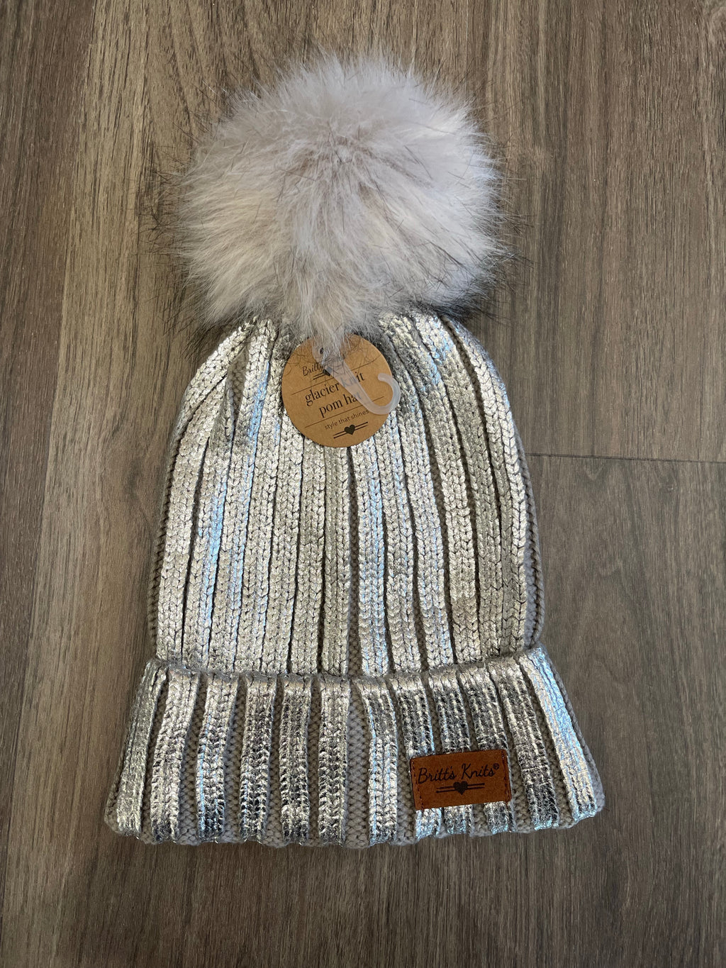 Britt's Knits Glacier Knit Pom Hat